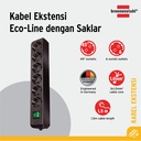 Brennenstuhl Eco-Line Bundle: Kabel Extension 3+6+8 Soket