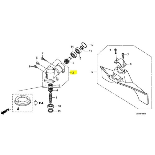 Honda UMR 435T Brush Cutter Case Comp Gear