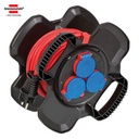 Kabel Rol Terminal Listrik 3 Lubang Brennenstuhl Cable Reel Outdoor Rubber Cable Reel X-Gum IP44 10m / Colokan Listrik dengan Kabel Gulung 10 Meter - 1169717100