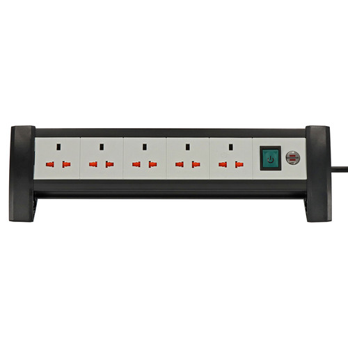 Stop Kontak Kabel Extension Terminal Listrik 5 Lubang Brennenstuhl Universal Premium Office Multi Line 5 Socket 3m / Colokan Listrik Universal Kabel 3 Meter untuk Desktop Meja Ruang Meeting - 1156057415