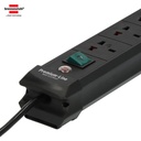 Stop Kontak Kabel Ekstensi Terminal Listrik 5 Lubang Colokan Universal Brennenstuhl Premium Multi Line 5 socket 5m Hitam / Colokan Listrik 5 meter dengan switch