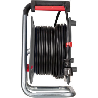 Kabel Rol 4 Lubang Brennenstuhl Cable Reel Garant Export 25m Hitam / Colokan Listrik 4 Socket dengan Kabel Gulung 25 Meter - 1215056