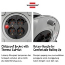 Kabel Rol 4 Lubang Brennenstuhl Cable Reel AK 260 40m / Colokan Listrik 4 Socket dengan Kabel Gulung 40 Meter - 1098068001