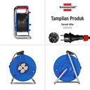 Kabel Rol 4 Lubang Brennenstuhl Cable Reel Garant 40m / Colokan Listrik 4 Socket dengan Kabel Gulung 40 Meter - 1208300