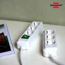 Brennenstuhl Eco-Line Stop Kontak 3-soket Putih 1.5m - 9123020012