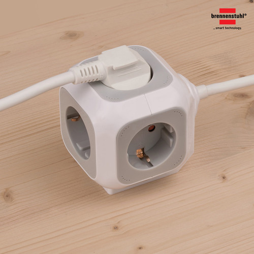 Stop Kontak Kabel Ekstensi Terminal Listrik 4 Lubang Brennenstuhl ALEA Power Socket Block 4 Soket 1.4m / Colokan Listrik dengan Kabel 1.4 Meter - 1150090
