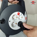 Kabel Rol Terminal Listrik 4 Lubang Brennenstuhl Vario Line 4 Socket 15m / Colokan Listrik dengan Kabel Gulung 15 meter - 1094200