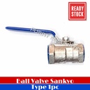 1" STOP KRAN AIR BALL VALVE STAINLESS SANKYO