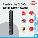 Stop Kontak Kabel Ekstensi Terminal Listrik 6 Lubang Brennenstuhl Premium Line 26.000A Surge Protection 1.8m / Colokan Listrik Cable Extension 6 Socket Anti Petir 1.8 Meter