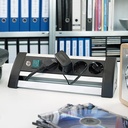 Stop Kontak Kabel Extension Terminal Listrik 4 Lubang Brennenstuhl Alu Office Line 4 Soket 1.8m / Colokan listrik Meja Kantor Meeting Cable Extension dengan kabel 1.8 meter dan switch on off - 1394000414