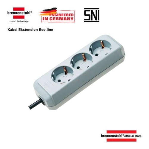 Paket Bundle 3: ECO-LINE 6 SOKET + ECOLINE 3 SOKET No Switch -GREY