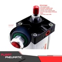 SC 50X175 Pneumatic Standard Cylinder / Cylinder Pneumatic SC 50 x 175
