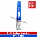 3/4" STOP KRAN AIR BALL VALVE STAINLESS SANKYO