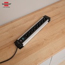 Stop Kontak Kabel Extension Terminal Colokan Listrik 8 Lubang Brennenstuhl Premium Alu Line 8 Socket 3m - 1391000018 - 1391030800-NEW