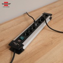 Stop Kontak Kabel Extension Terminal Colokan Listrik 8 Lubang Brennenstuhl Premium Alu Line 8 Socket 3m - 1391000018 - 1391030800-NEW