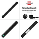 Stop Kontak Kabel Extension Colokan Terminal Listrik 8 Lubang Brennenstuhl Eco-line dengan kabel 3m dan Switch 9123020016