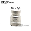 Reducer Stainless steel 3/4" (Female) x 1/2" (female)