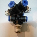 FITTING TEE TUBE 4 MM Drat 1/4" MPB 4-02