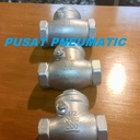 Swing Check Valve One Way Valve Stainless Steel 316 1" INCH