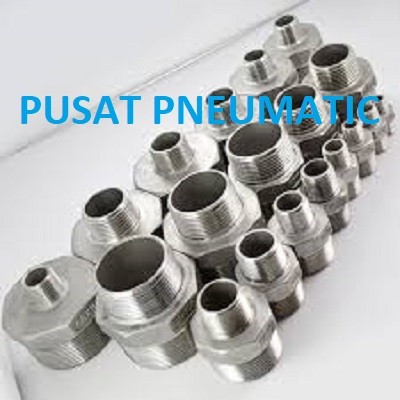 Double nepel Reduce stainless steel 304 1 1/2" x 1"