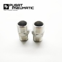 Double nepel stainless steel 304 2 1/2" (inch)