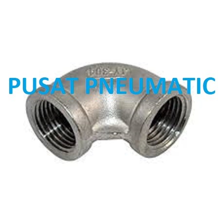 Elbow / knee ss Stainless steel 304 Drat dalam /cewe 1"