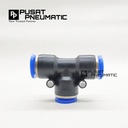 TEE PE 14 MM FITTING PNEUMATIC TEE selang 14mm x 14mm x 14mm