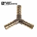 Nepel Selang Y / Hose nipple Y 1/4" Kuningan