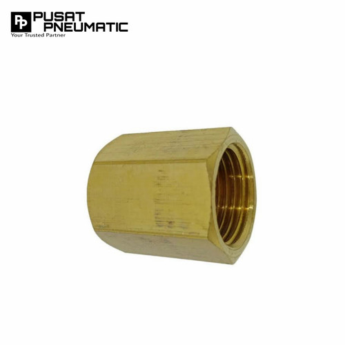 Sock Drat / Sok Drat kuningan 1/4" x 1/4"