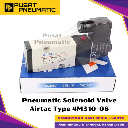 Solenoid Valve 4m310 08 / 4m310-08 Airtac 220v ac/ 24v dc