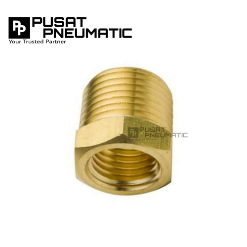 Vlock ring Kuningan / Bushing 1/4"(male) x 1/8"(Female)