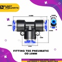 TEE 16MM FITTING PNEUMATIC TEE selang 16mm x 16mm x 16mm