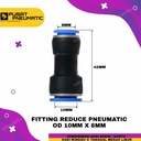 FITTING REDUCER LURUS SAMBUNGAN SELANG 10MM KE SELANG 8MM