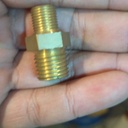Double Nepel Kuningan Drat 1/8" x 1/4"