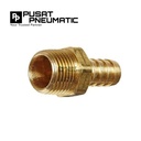 Hose nepel / nepel selang kuningan drat 1/4"