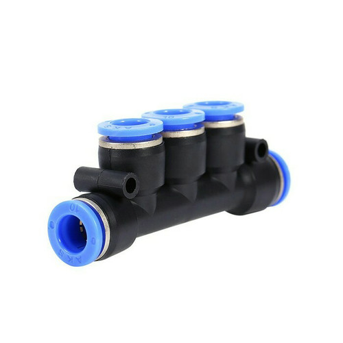 Fitting pneumatic 5 way, 5 lubang selang 4 mm
