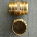 Double nepel 1/4 inch bahan kuningan atau 12mm