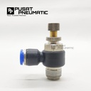 FITTING SPEED CONTROL / FLOW CONTROL ELBOW SELANG 12 DRAT 1/4" / 12MM
