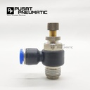 FITTING SPEED CONTROL / FLOW CONTROL ELBOW SELANG 12 DRAT 1/8" / 10MM