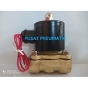 Solenoid Valve kuningan 2 way 1 1/2" Normal Close ac220/dc24