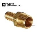 Hose nepel / nepel selang kuningan drat 1/4"