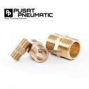 Double Nepel Kuningan Drat 1/4"