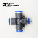 Fitting pneumatic Cross 4 Cabang/ Fitting + 4 tube sama Ukran 12mm