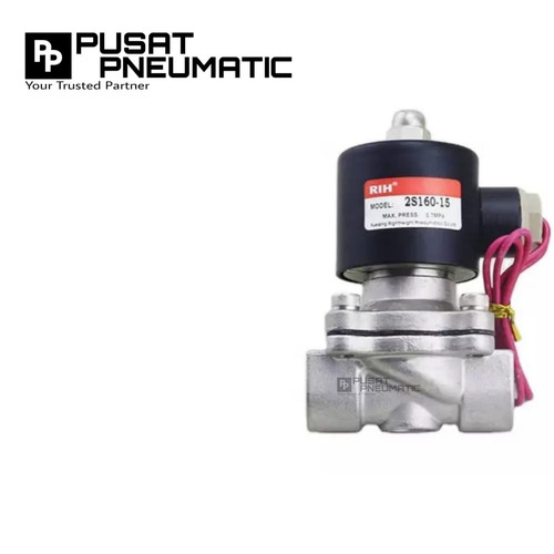 Solenoid valve 2 way Normal Close 1 1/2" SS AC 220/DC 24
