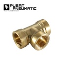 Nepel Tee / T kuningan drat dalam 1/4"