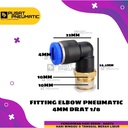 FITTING ELBOW PNEUMATIC SELANG 4MM DRAT 1/8"