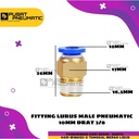 FITTING LURUS MALE PNEUMATIC SELANG 10MM DRAT 3/8"