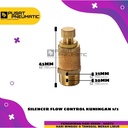 FITTING QUICK EXHAUST SILENCER KUNINGAN Drat 1/2"(20mm) + Control