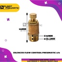 FITTING QUICK EXHAUST SILENCER KUNINGAN Drat 3/8"(16mm) + Control