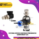 FITTING SPEED CONTROL / FLOW CONTROL ELBOW SELANG 10 DRAT 3/8" / 16MM